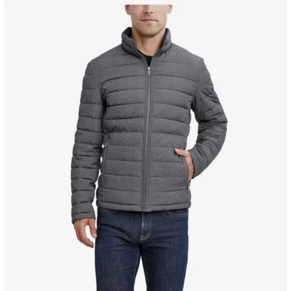 Nautica Men's Reversible Midweight Puffer Jacket - Picture 1 of 9